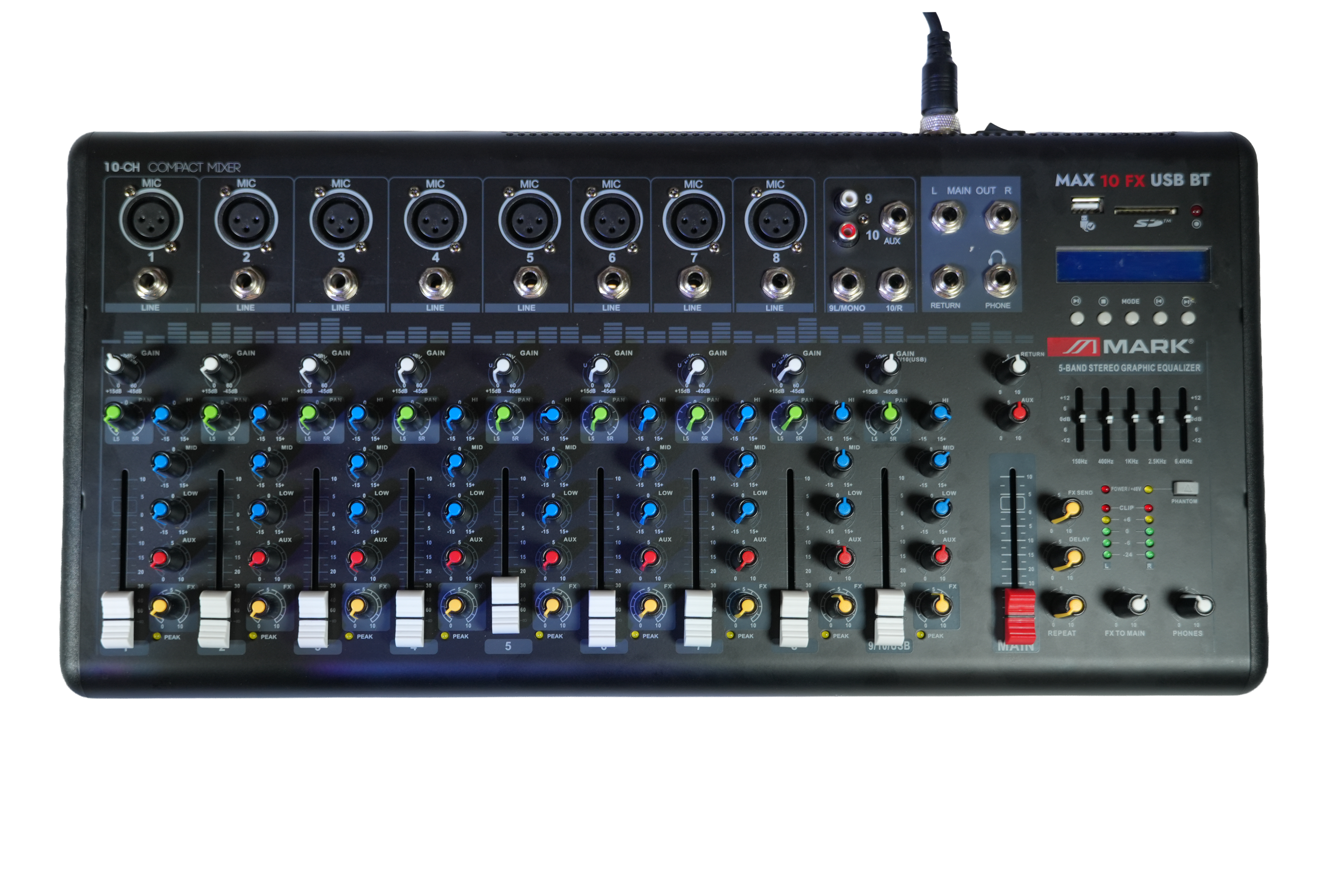 Микшерный пульт MARK MAX 10 FX USB BT